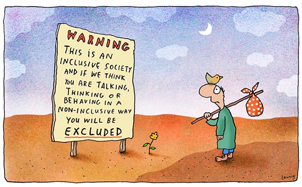 Luenig warning cartoon